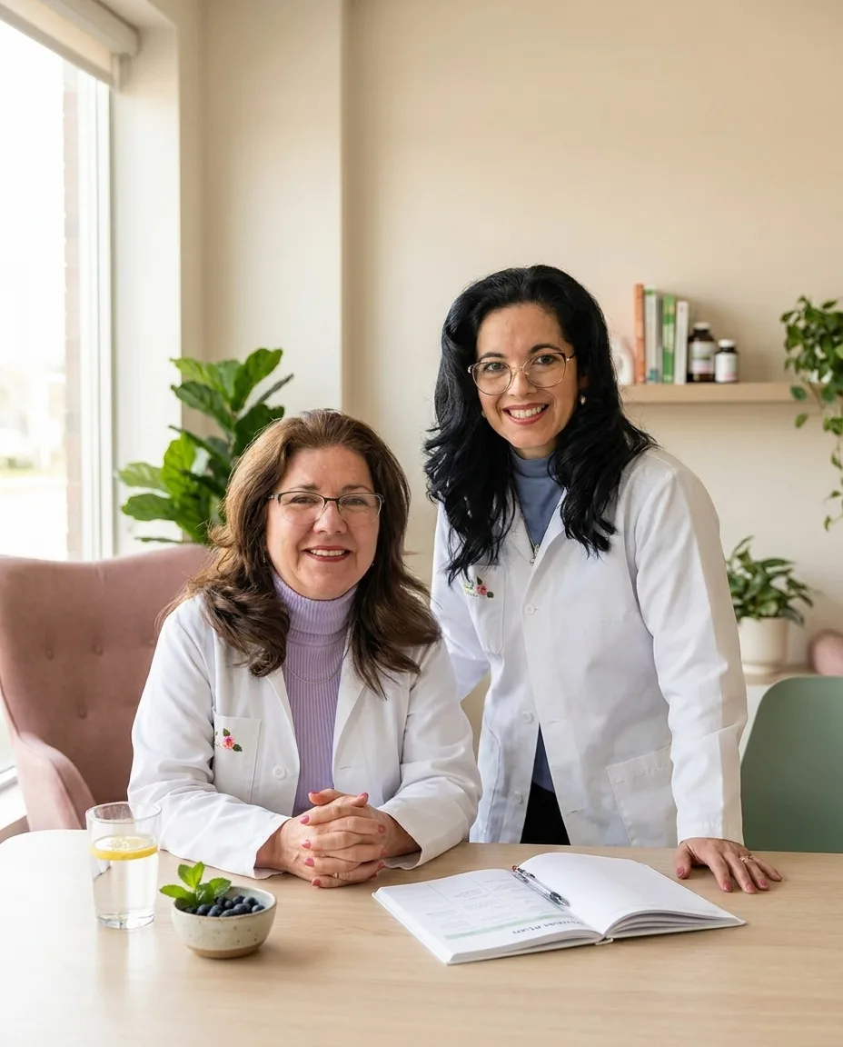 Yamilet and Maurin, health coaches at Vicaria Health in Hamilton